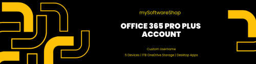 Microsoft Office 365 Pro Plus - Includes 1TB OneDrive Sotorage - Activate on 5 Devices