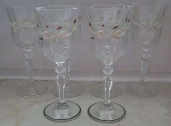 "Eternal  Beau"  Wine  Glasses  by Johnson  Brothers  -  Set of Six