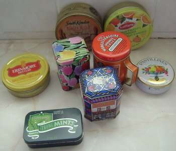 Lot of  8  Collectable Tins