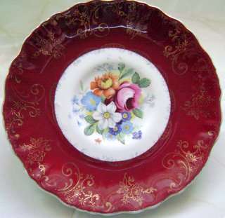 Old Foley   "Bouquet"  Tea  Saucer  -  James Kent Ltd  6879