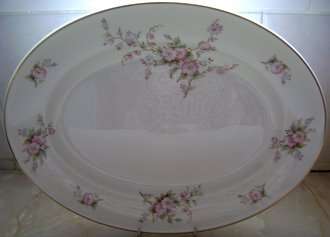 Large  Oval  "Mayfair"  Fine  Bone  China  Platter  -   England