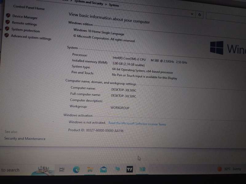 Acer laptop