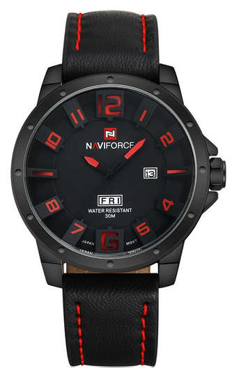 NAVIFORCE Luxury Brand Military Watch Men's Quartz Analog 3D Face
