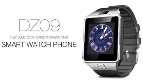 DZ09 BLACK SMART GSM MOBILE PHONE WRIST WATCH - SPECIAL