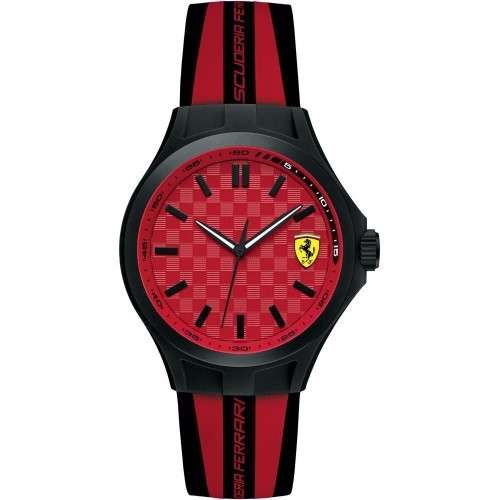 FERRARI SCUDERIA PIT CREW SILICONE MENS WATCH #BrandNew #Authentic