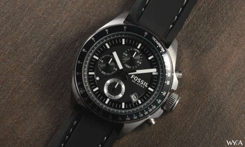 Fossil dexter black dial chronograph hotsell