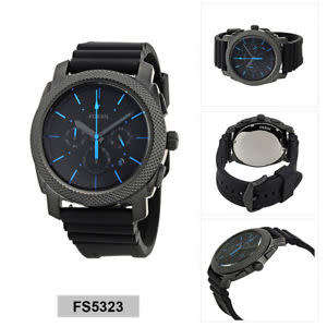 Fossil Machine Black Dial Men's Chronograph Watch FS5323