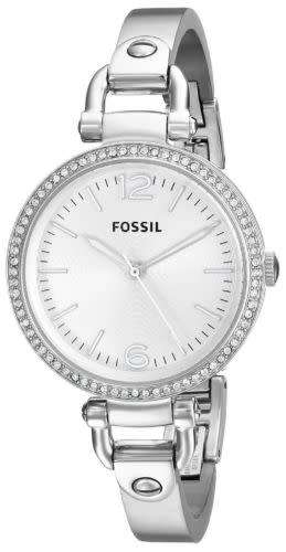 Fossil Ladies Georgia Stainless Steel Bangle Strap Watch ES3225