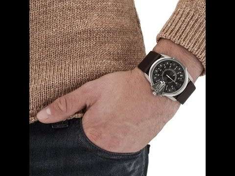 Diesel Leather Master Chief Men's Watch DZ1206