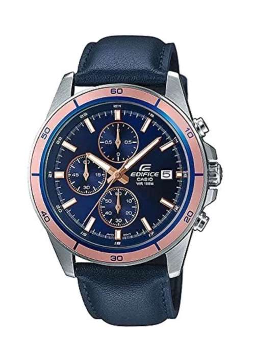Casio Edifice EFR526L-2A Leather Men's Chronograph