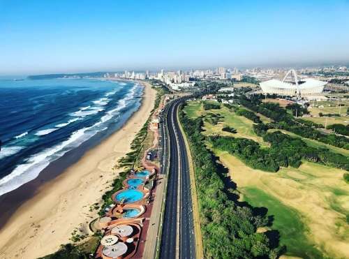 Microlight flight - Durban Golden Mile