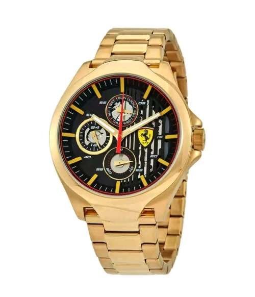 Ferrari Aero Black Dial Men's Multifunction Watch