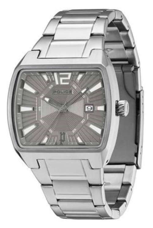 POLICE Men's 'DISTRICT' Stainless Steel Grey Dial **R2750** W/Box + Papers!!!