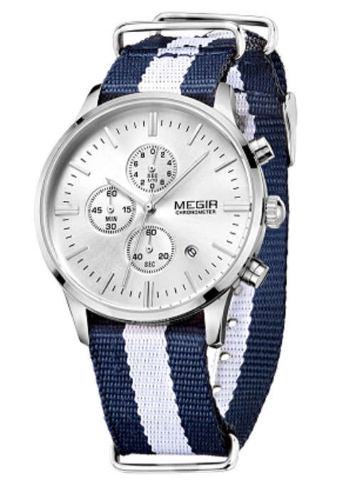MEGIR MR230009 *6 HAND* MULTIFUNCTION MILITARY CHRONOGRAPH MEN'S WATCH
