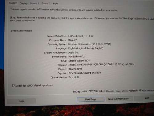 Macbook Pro Retina 15" i7, 8GB Ram, 256GB SSD, GeForce GT 650M (2012)