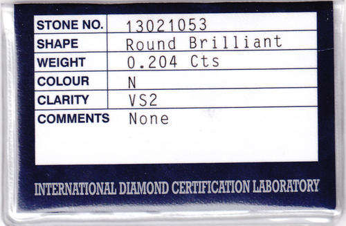 .20 N VS2. Natural Diamond,100% natural diamond, not enhanced.BARGAIN!!