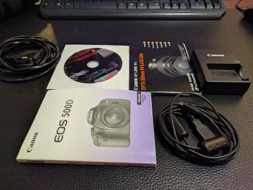 CANON 500D DSLR**BARGAIN**BUNDLE 18-55mm & 70-300mm Lenses + UV Filter + 8GB Card