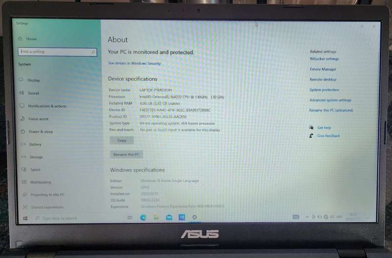ASUS E410M Notebook