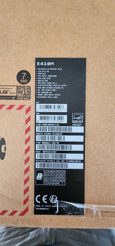 ASUS E410M Notebook