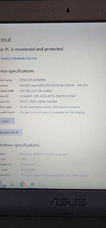 ASUS W202N Notebook *** Excellent Condition