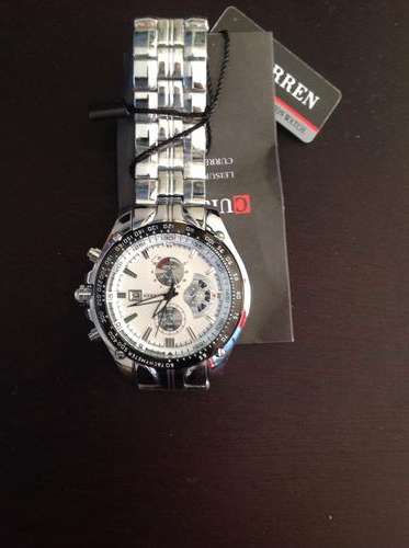 CURREN Men's Stainless Steel Dial Day Quartz Date Hours Analog Sport Wrist Watch