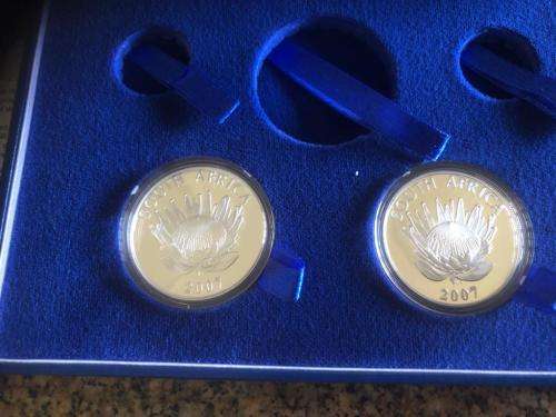 2007 protea proof R1 coins