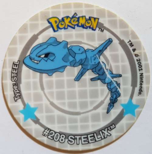 Pokemon Tazos #208 Steelix