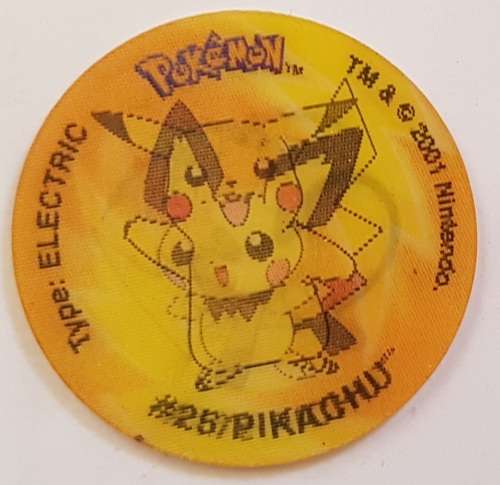 2001 Simba Pokemon 3D Tazos Pikach/Raichu