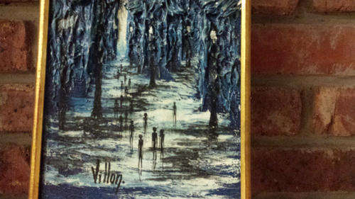 Villagers Villon Oil Painting Possible Replica Heavy Texture