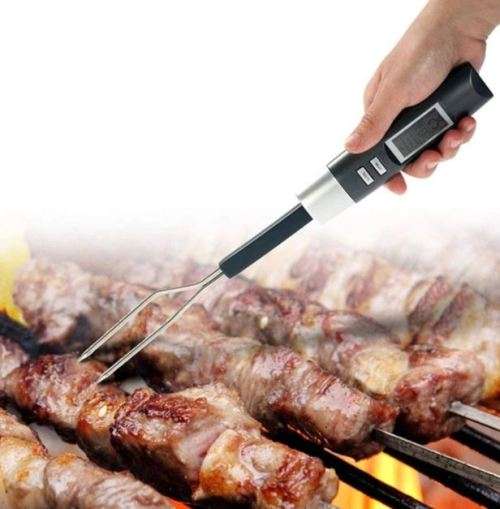 Digital Thermometer Cooking Fork Instant Read Fork for Kitchen, Grilling, Smoker, Barbecue