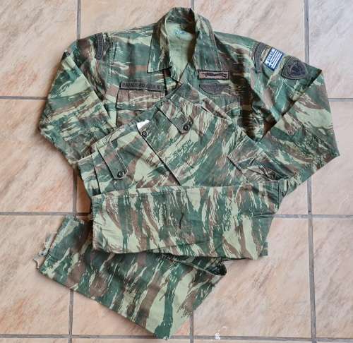 Greek Special Forces Camo Uniform Original