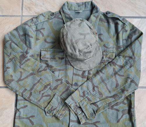 Straight out of Angola! SWAPO Camo Shirt and Cap. Very Rare!!