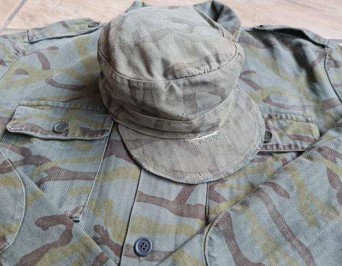 Straight out of Angola! SWAPO Camo Shirt and Cap. Very Rare!!