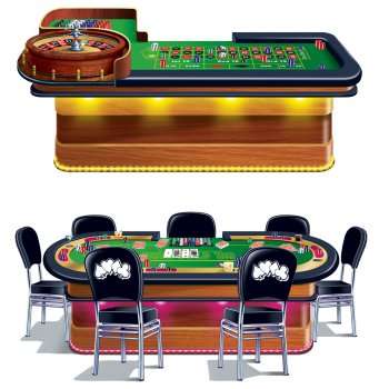 POKER/ROULETTE CASINO SCENE SETTER