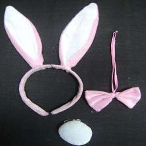 Pink and White Bunny Ears