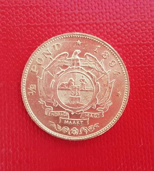 ZAR 1894 HALF POND...Awesome Collectors Coin