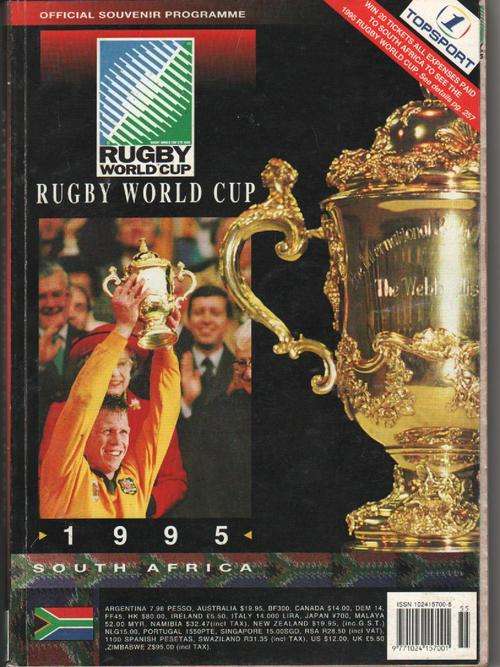 OFFICIAL RUGBY WORLD CUP 1995 PROGRAMME