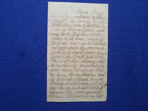 Boereoorlog-brief gedateer 2 Junie 1899; vier maande voor die  uitbreek van die oorlog [SA pos grati