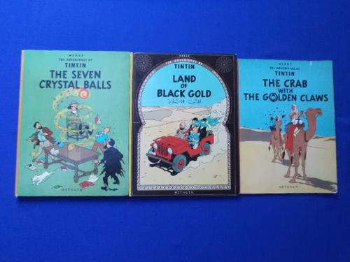 The Adventures of Tintin. Three books.  [R60.00 postage extra]