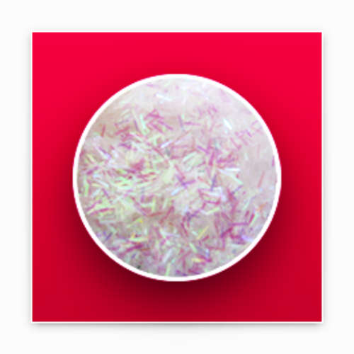 White Nail Art Glitter Strips