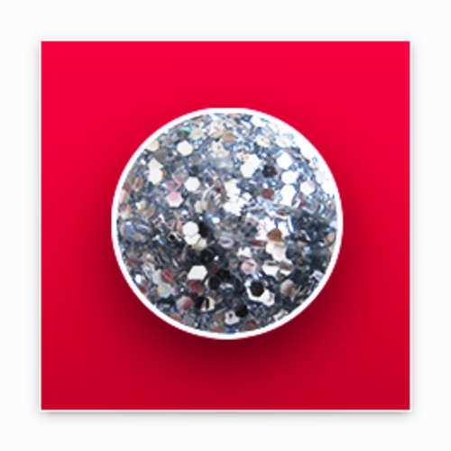UV Glitter Gel Silver
