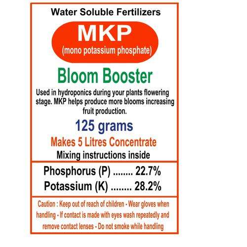 MKP Bloom Booster (Mono Potassium Phosphate) Water Soluble 125g