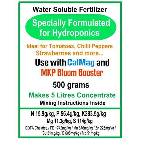 500g Hydroponic Nutrients (Water Soluble)