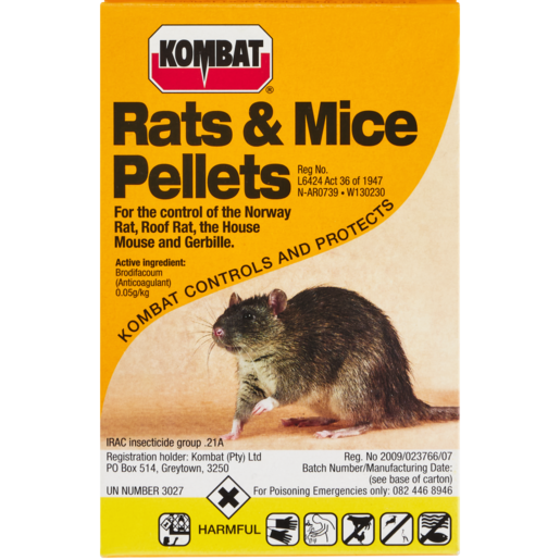 kombat rats and mice pellets - 100g