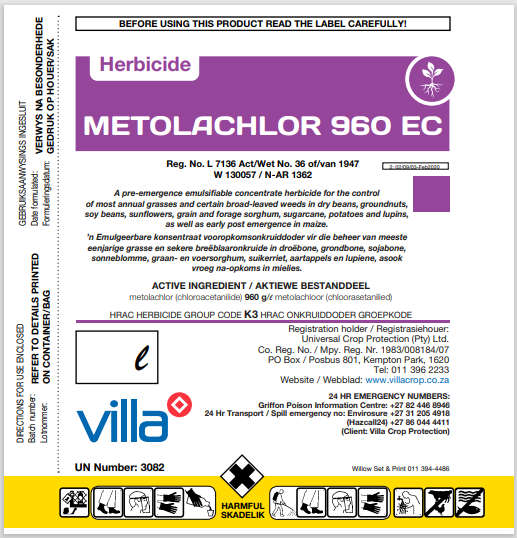 METOLACHLOR 960 EC 5L