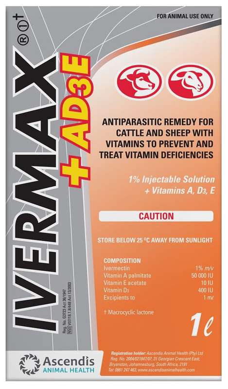 Ivermax + AD3E 1lt Kyron Animal Health