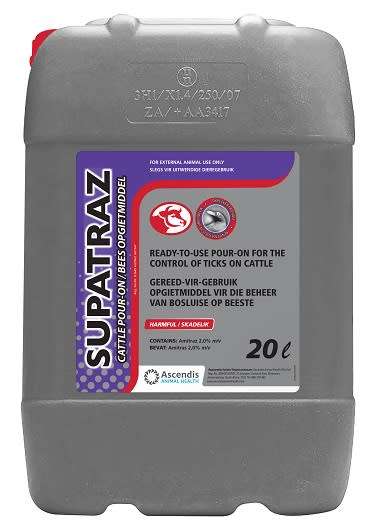 Supatraz Cattle Pour On 20lt Kyron Animal Health