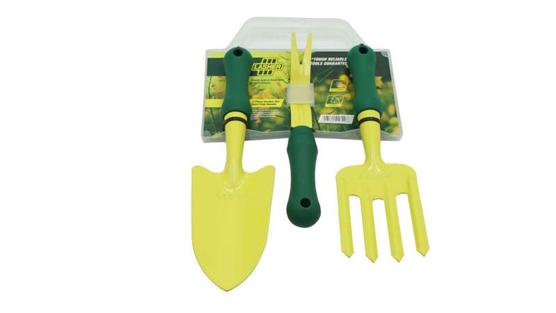 Lasher 3 Piece Garden Set with Short Poly Handle