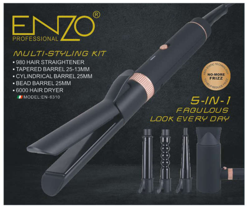 ENZO Professional Hair Straightener Curler EN 6310