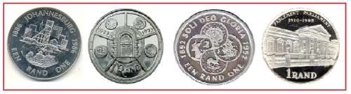 4 x SILVER R1 COINS